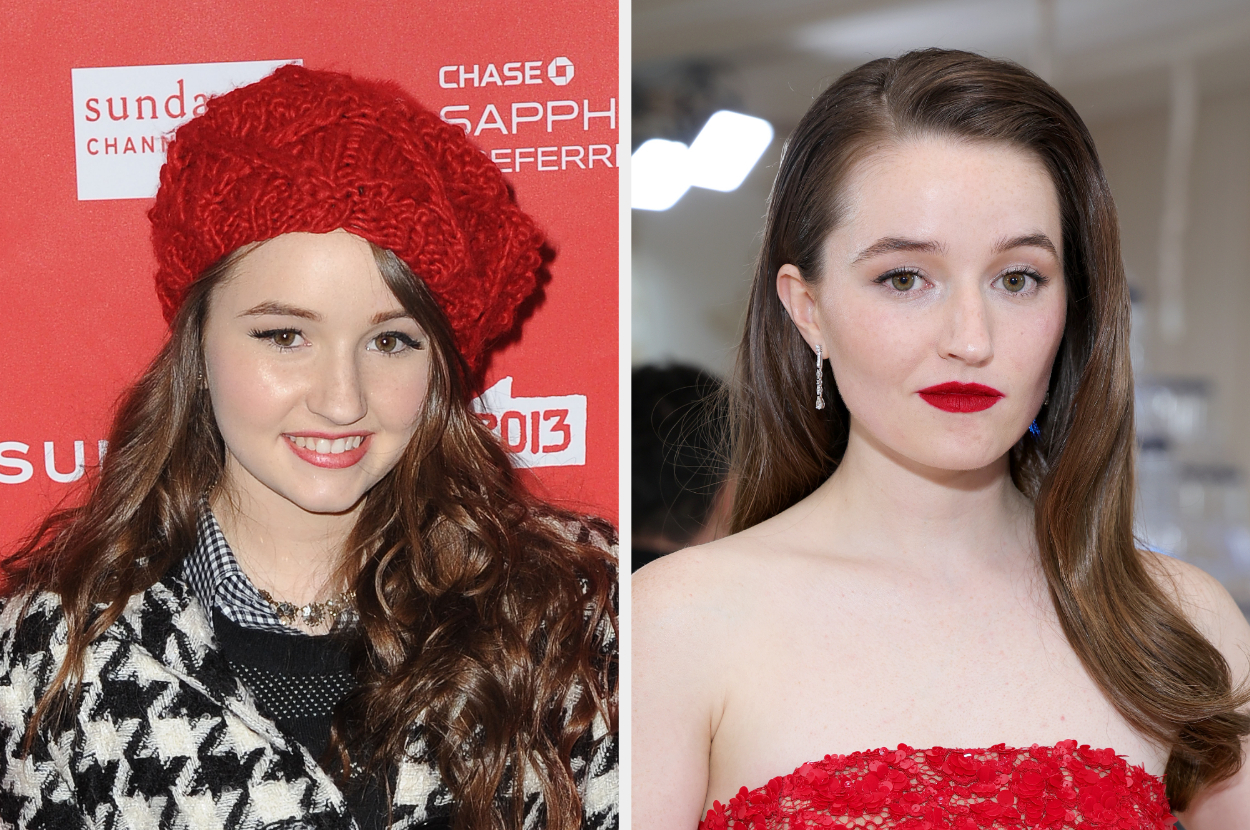 Side-by-side of Kaitlyn Dever then vs. now
