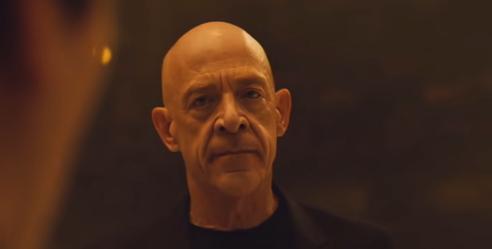 JK Simmons as Fletcher, looking angry
