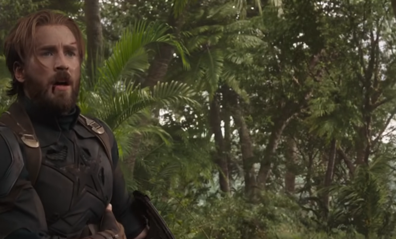 Chris Evans as Captain America in Infinity War