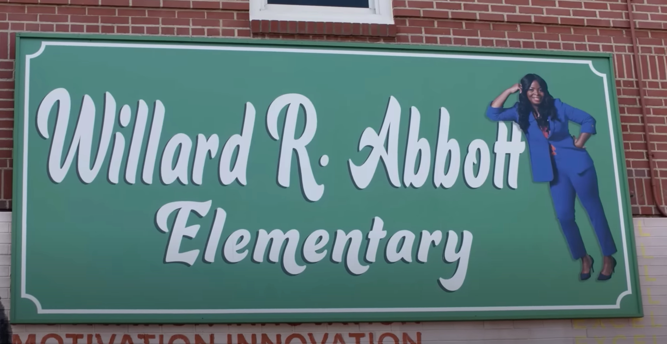 Abbott Elementary School sign