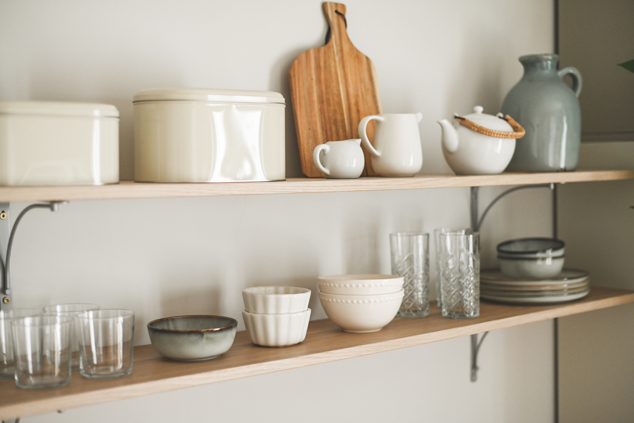 Kitchen shelves