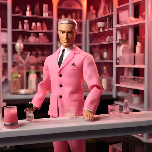 photo of the historical figure as a plastic Barbie doll