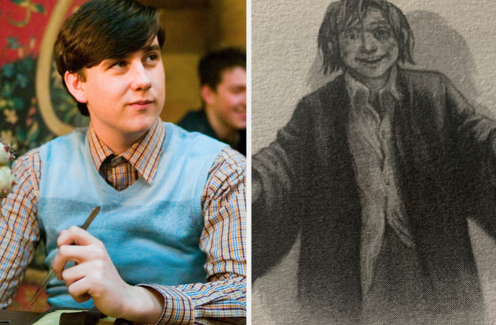 Neville Longbottom in the movies and illustrated in the books