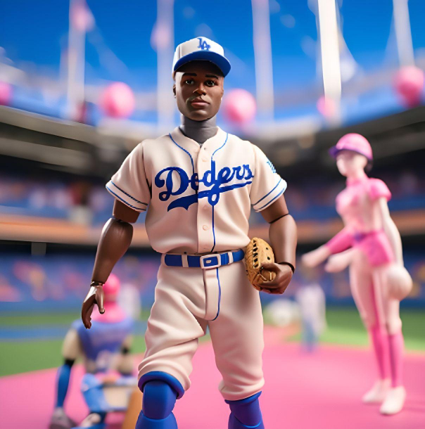 photo of the historical figure as a plastic Barbie doll