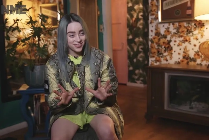 Billie talking about the concert during the NME interview