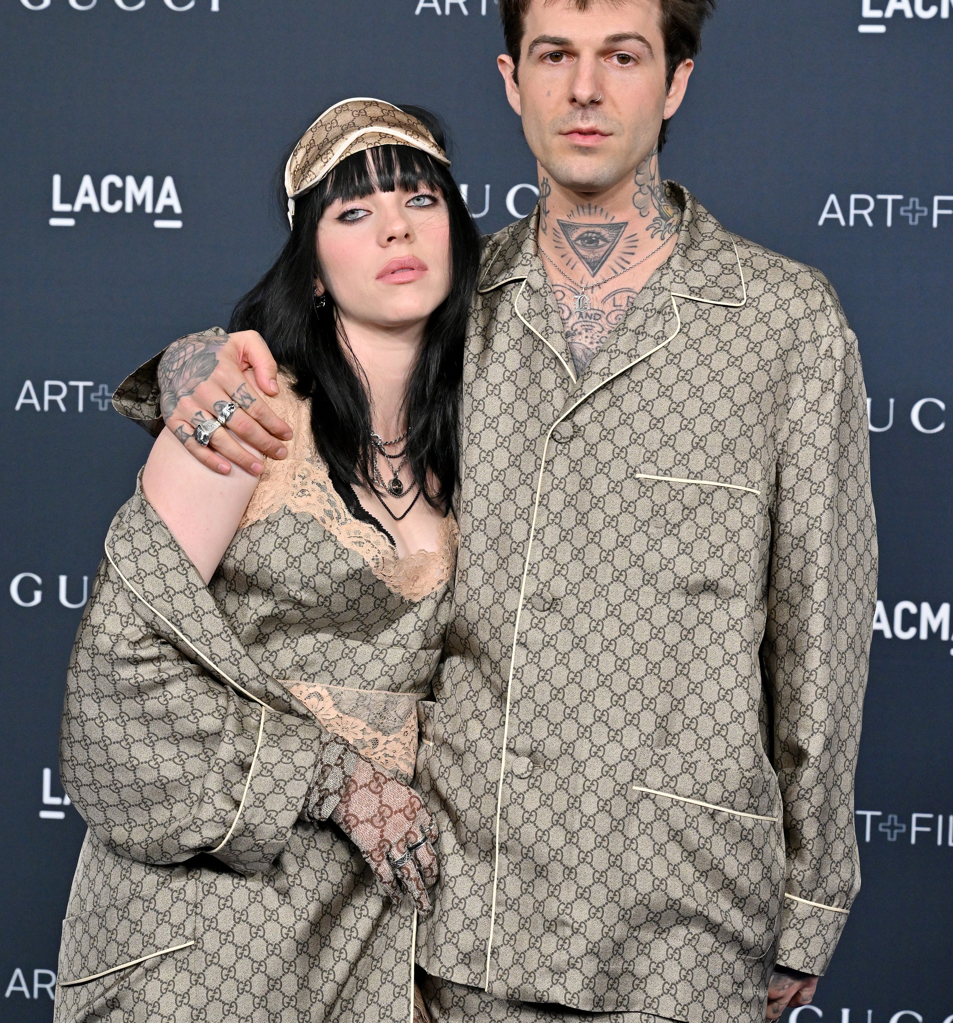 Billie and Jesse together at an event when they were dating