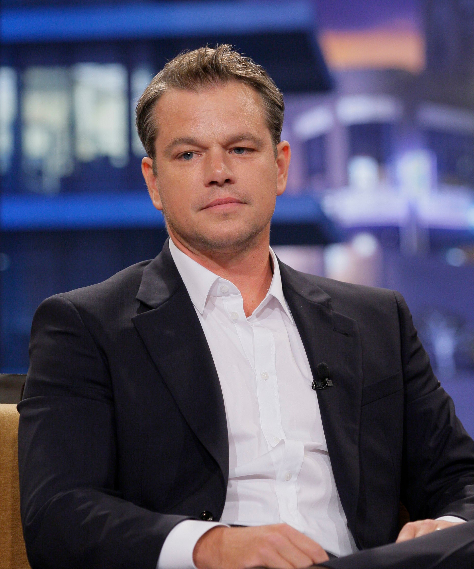 Closeup of Matt Damon