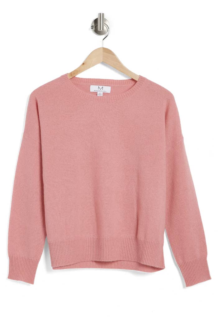 The sweater in pink