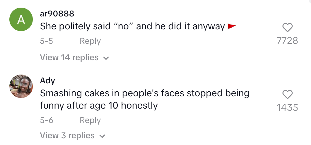 &quot;Smashing cakes in people&#x27;s faces stopped being funny after age 10 honestly&quot;