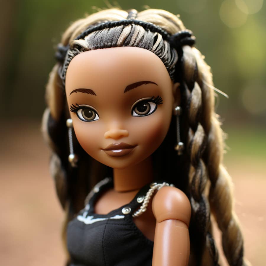 Black bratz doll with braids new arrivals