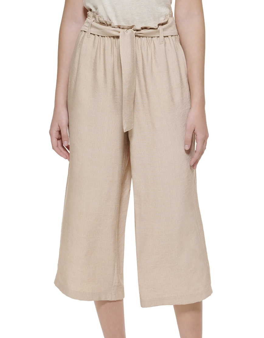 The pants in beige