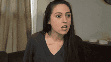 A woman saying, &quot;Everything is about me&quot;