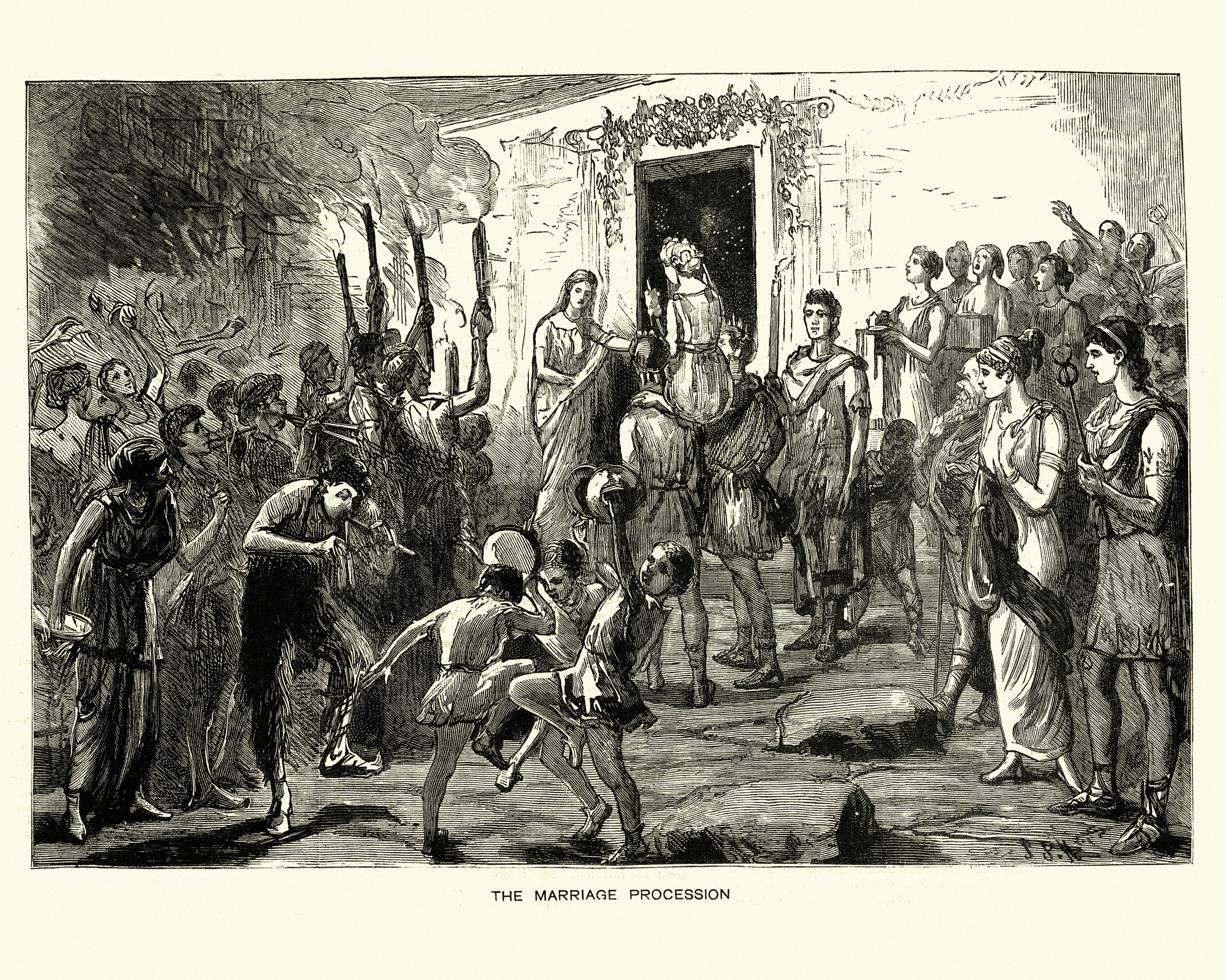 An old rendering of &quot;The Marriage Procession&quot;