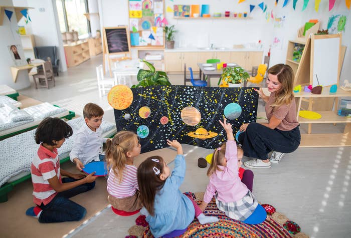 Kids in a classroom