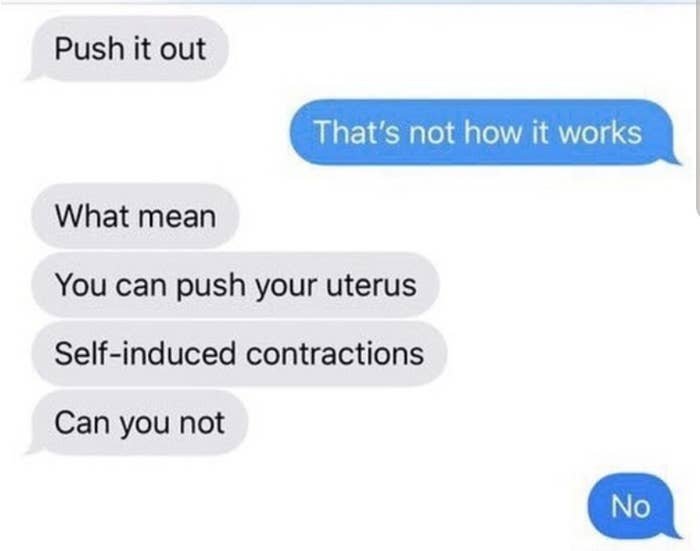 you can push your uterus, self-induced contractions