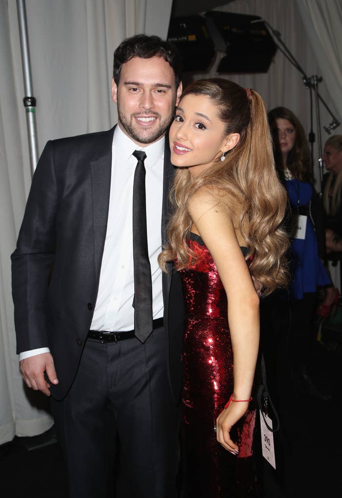 Scooter and Ariana earlier in her career