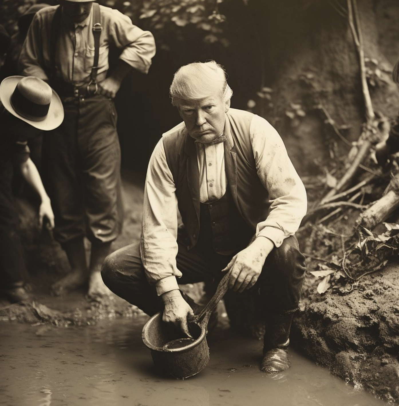 Trump sifting for gold