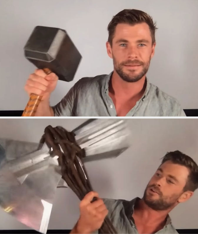 Chris with the hammer