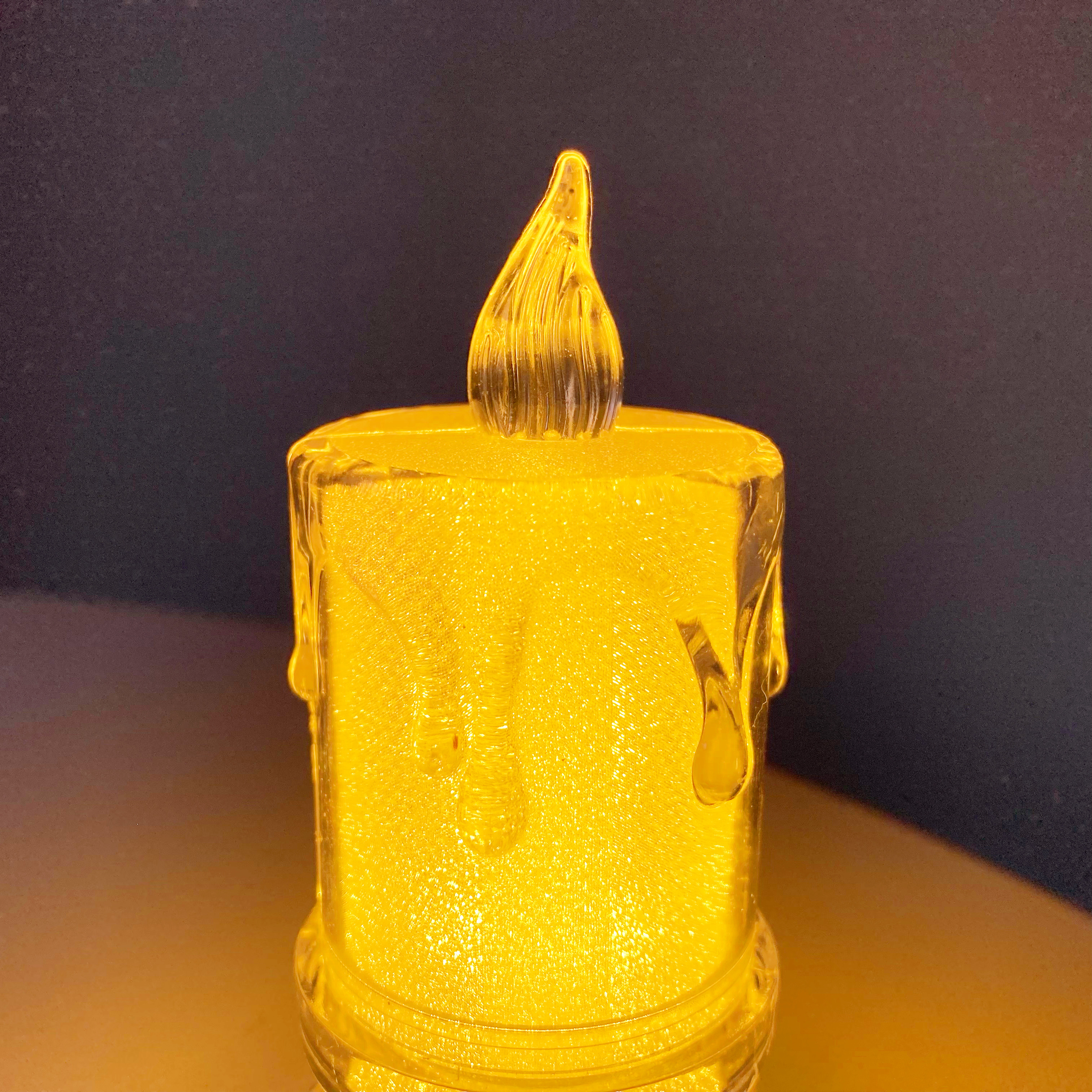 Seria(セリア)のインテリア雑貨「きらきらラメロウソク」