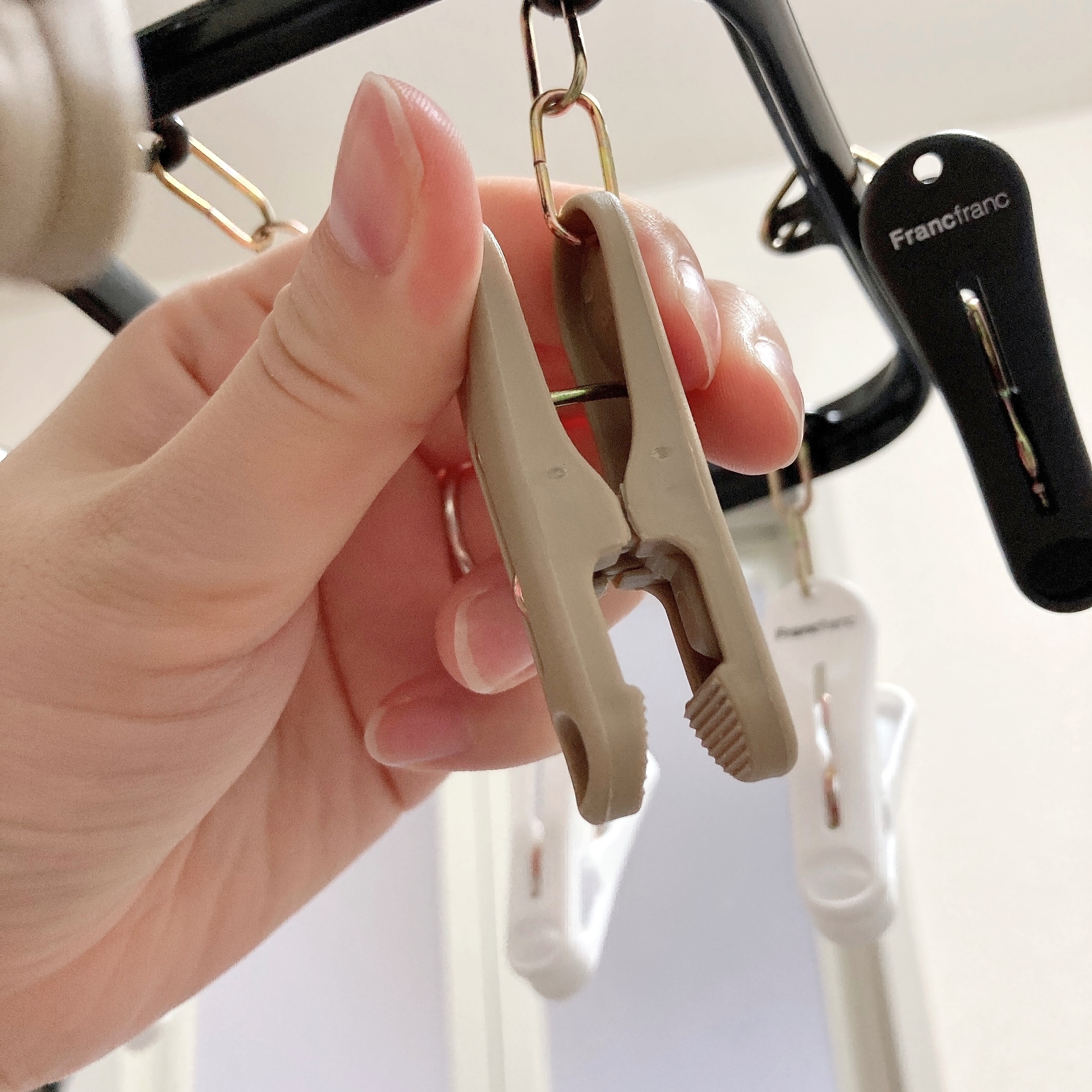 Francfranc（フランフラン）のオススメの洗濯グッズ「ランドリーハンガー20ピンチ」