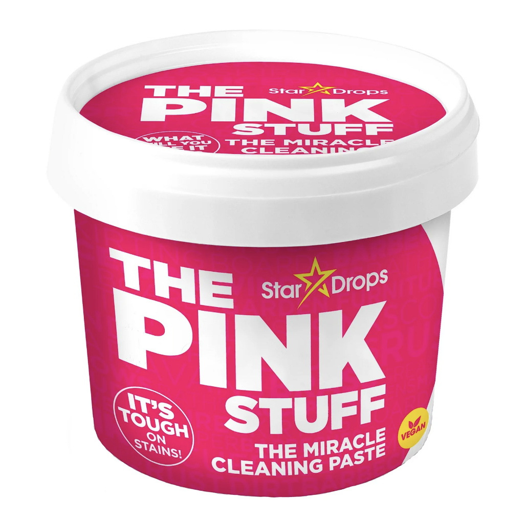 the pink stuff in its jar