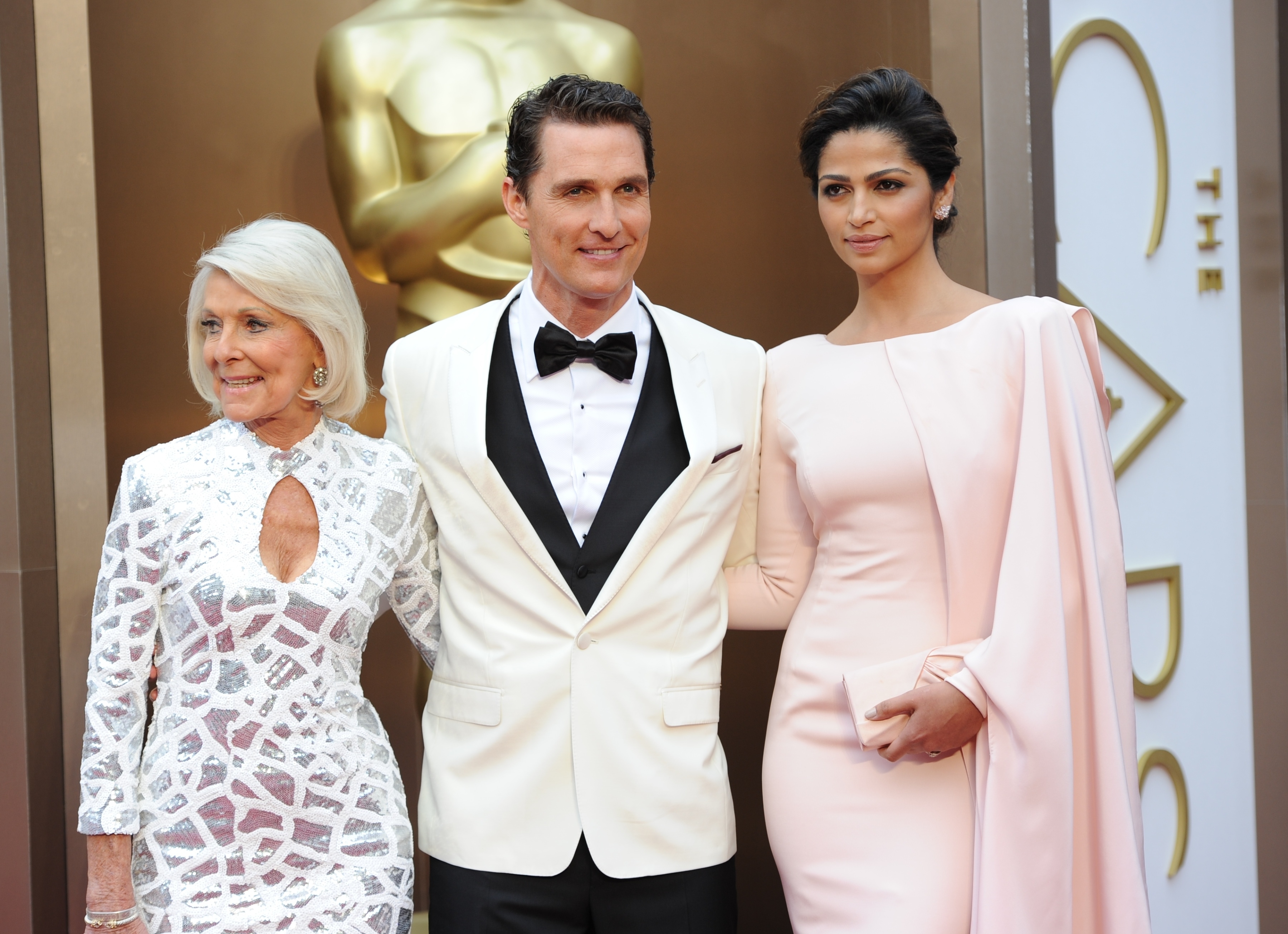 Mary, Matthew, and Camila Alves McConaughey