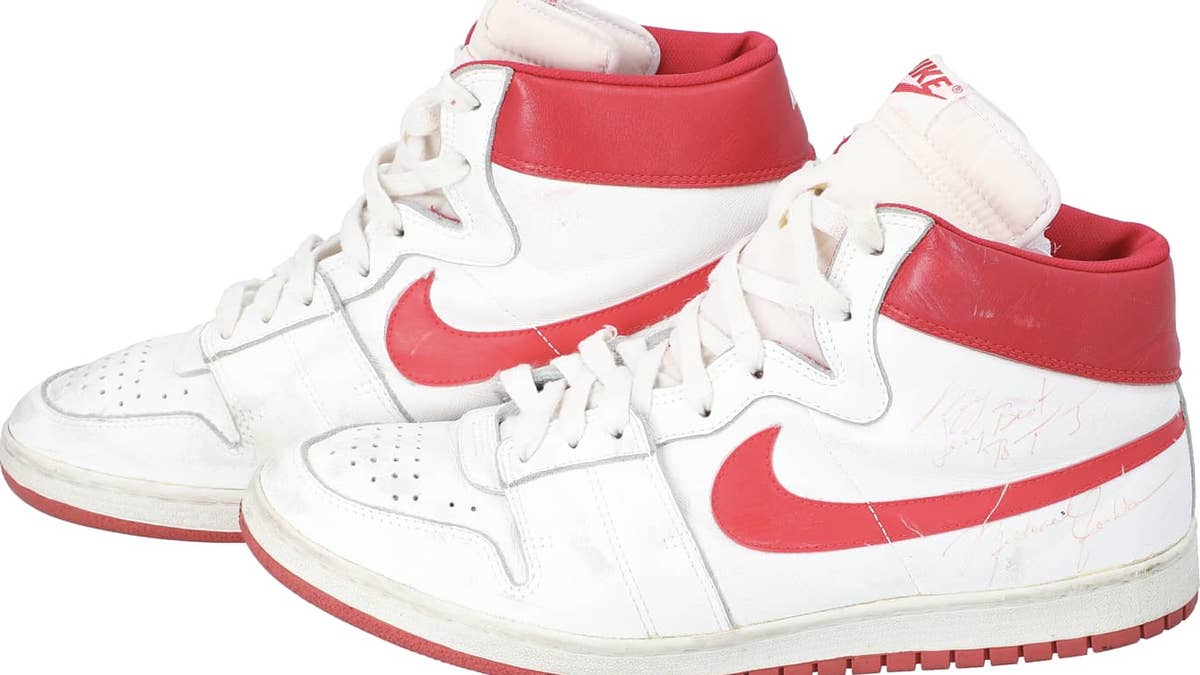 Here's how to buy one of Jordan's earliest NBA game-worn shoes.