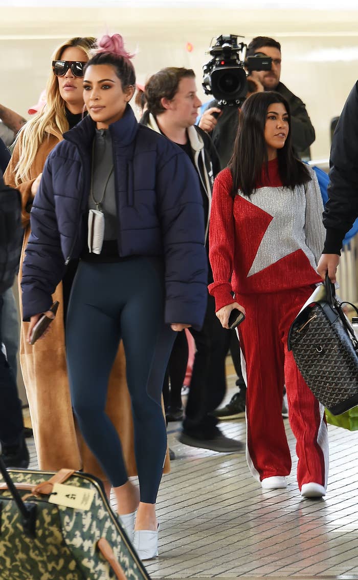 The Kardashians at an airport