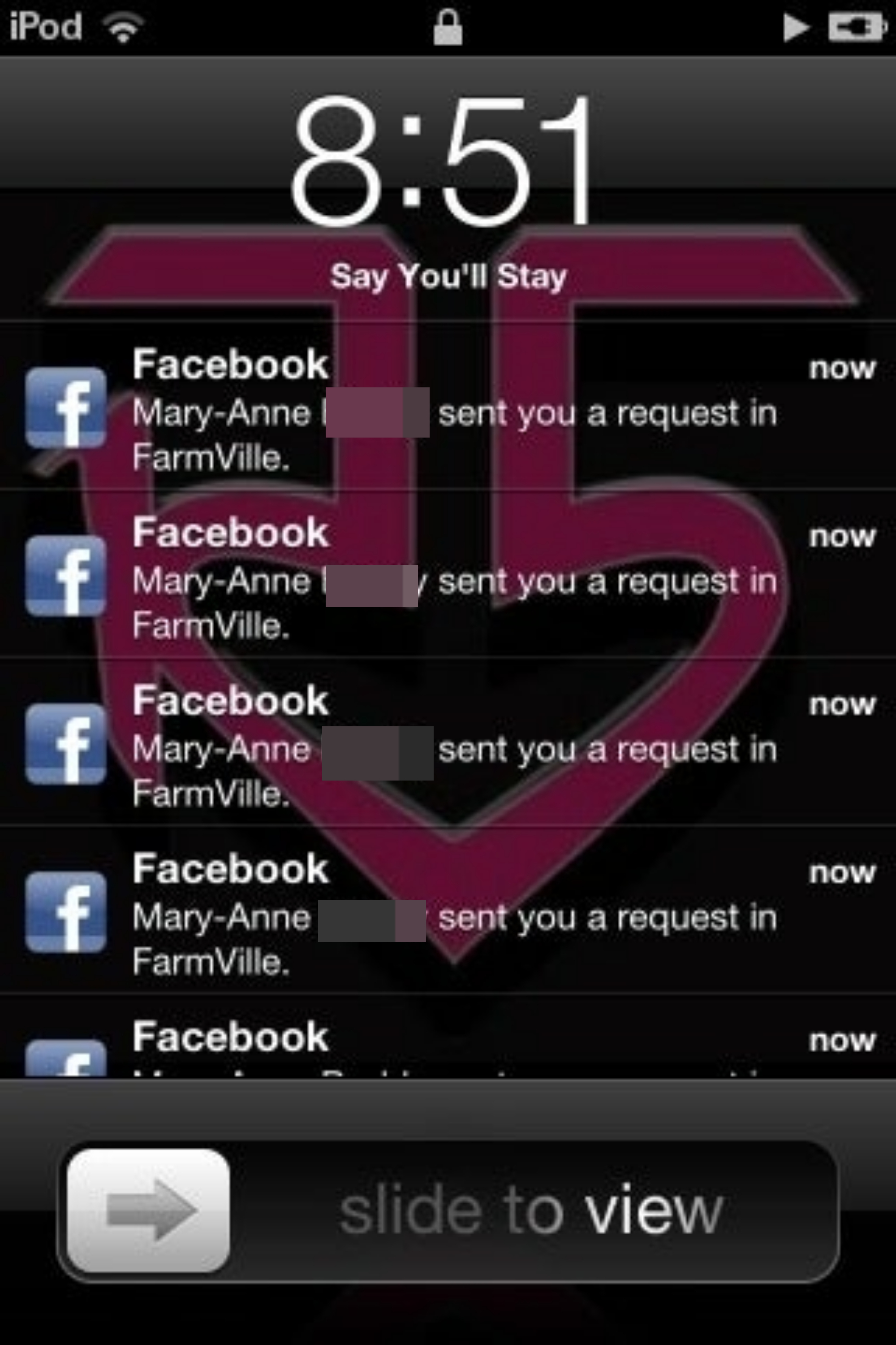 FarmVille requests on someone&#x27;s phone