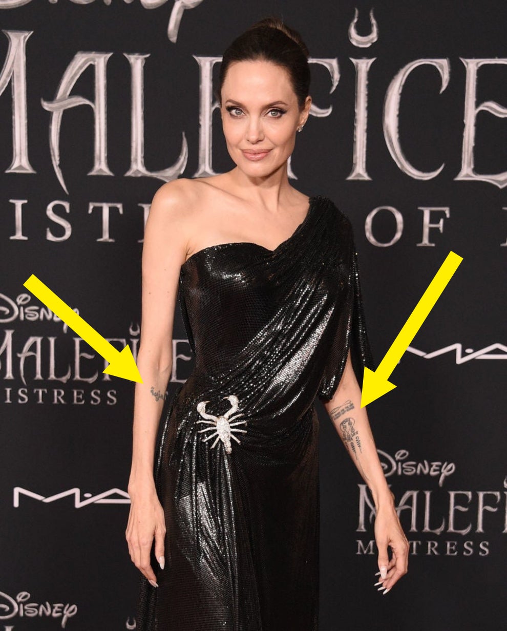 Angelina Jolie Has Two New Mystery Tattoos