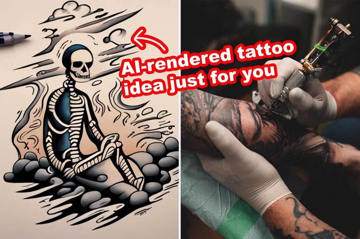 This AI Tattoo Generator Will Create Your Tattoo Sketches
