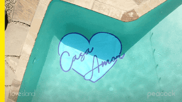 &quot;Casa Amor&quot; in a heart in a pool
