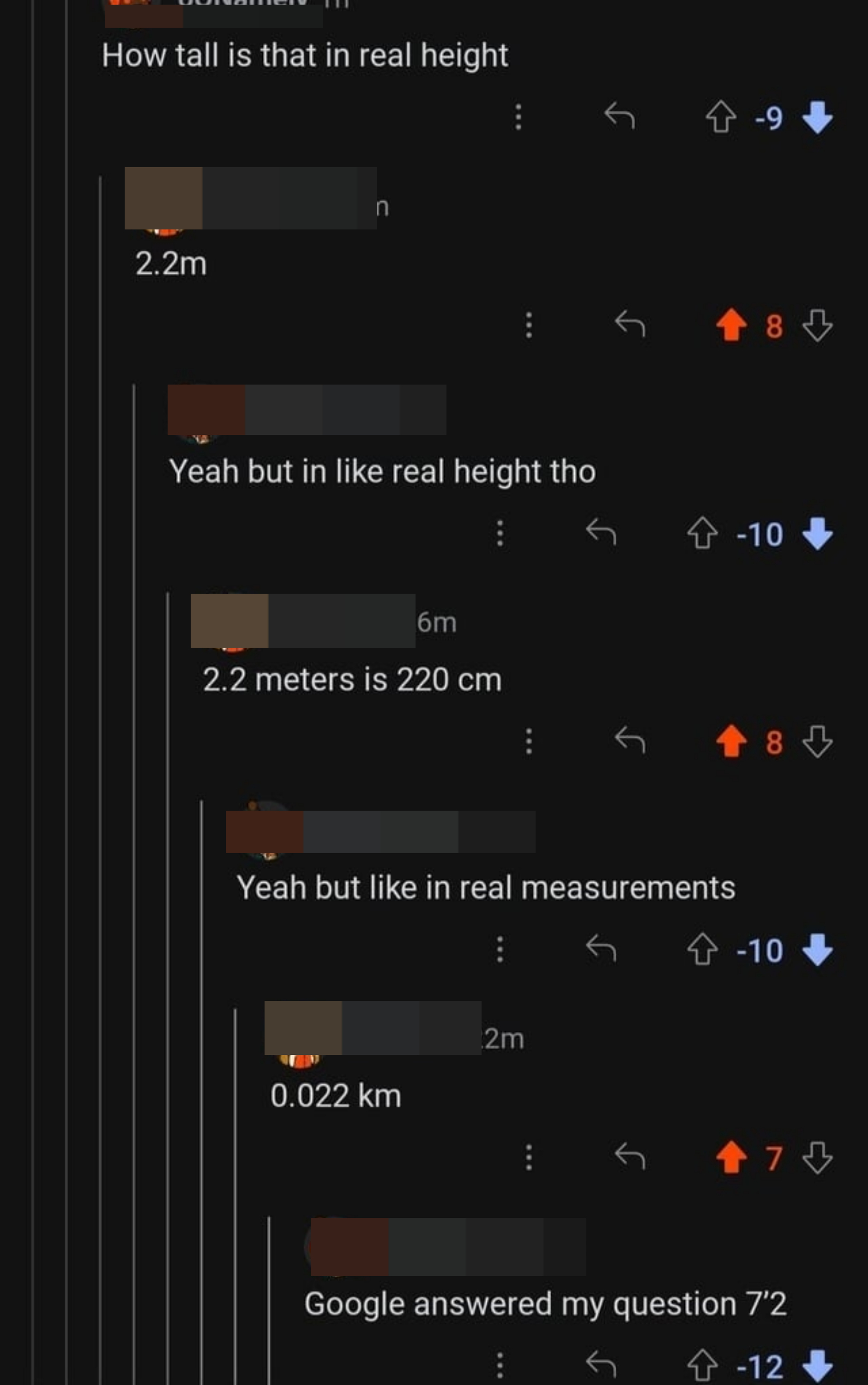 An American asks for height in &quot;real measurements,&quot; and gets trolled with people providing numbers in meters, centimeters, and kilometers