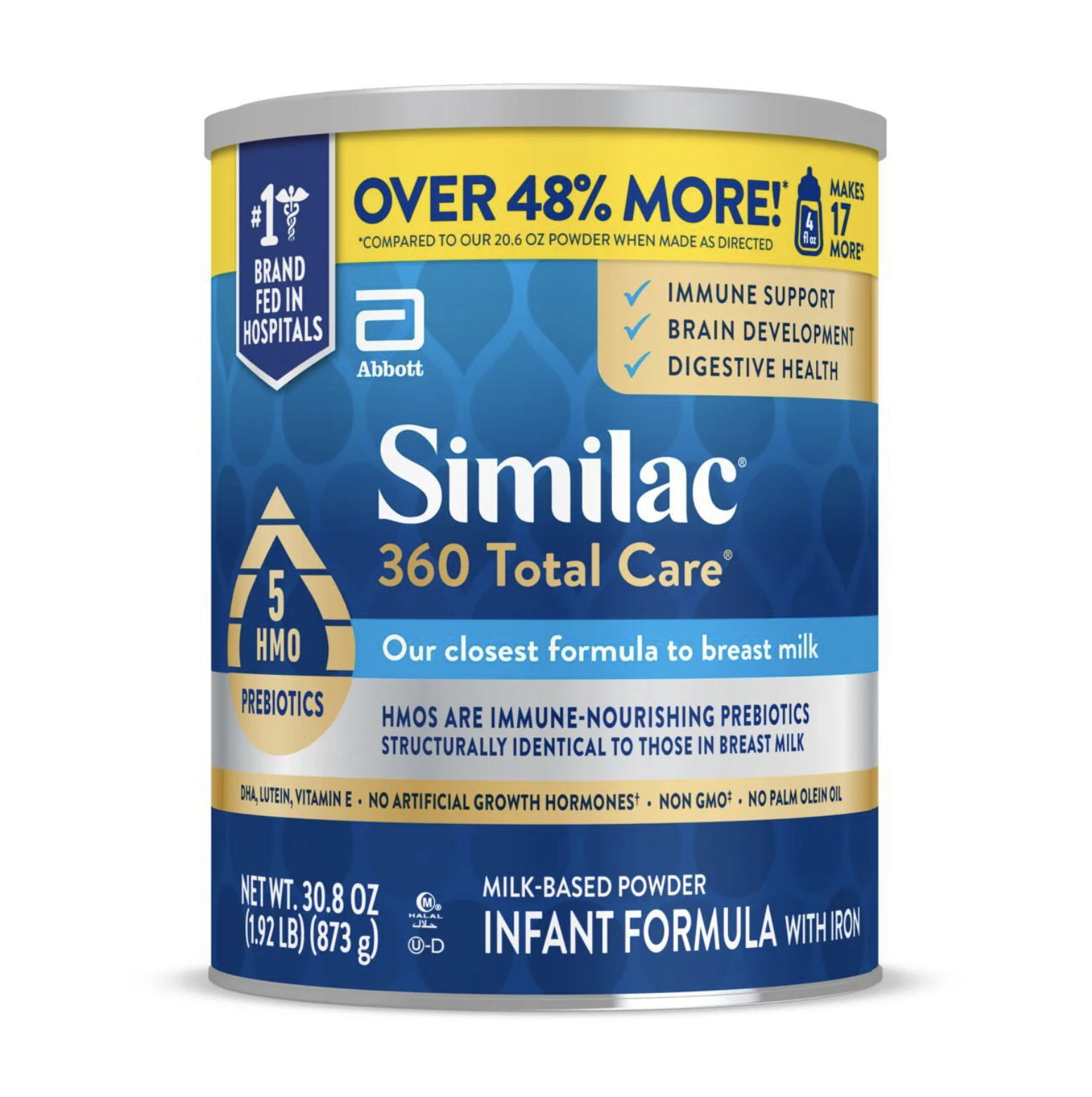 Similac milk-based powder infant formula with iron