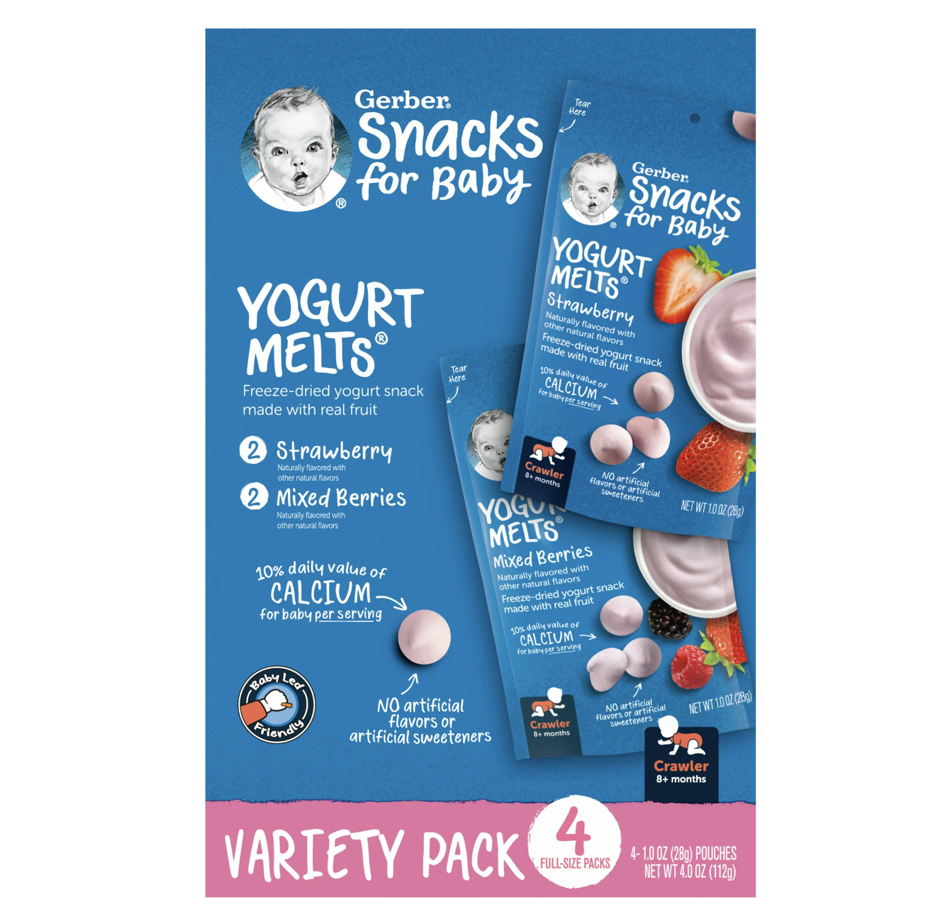 Gerber snacks for baby freeze dried yogurt snacks