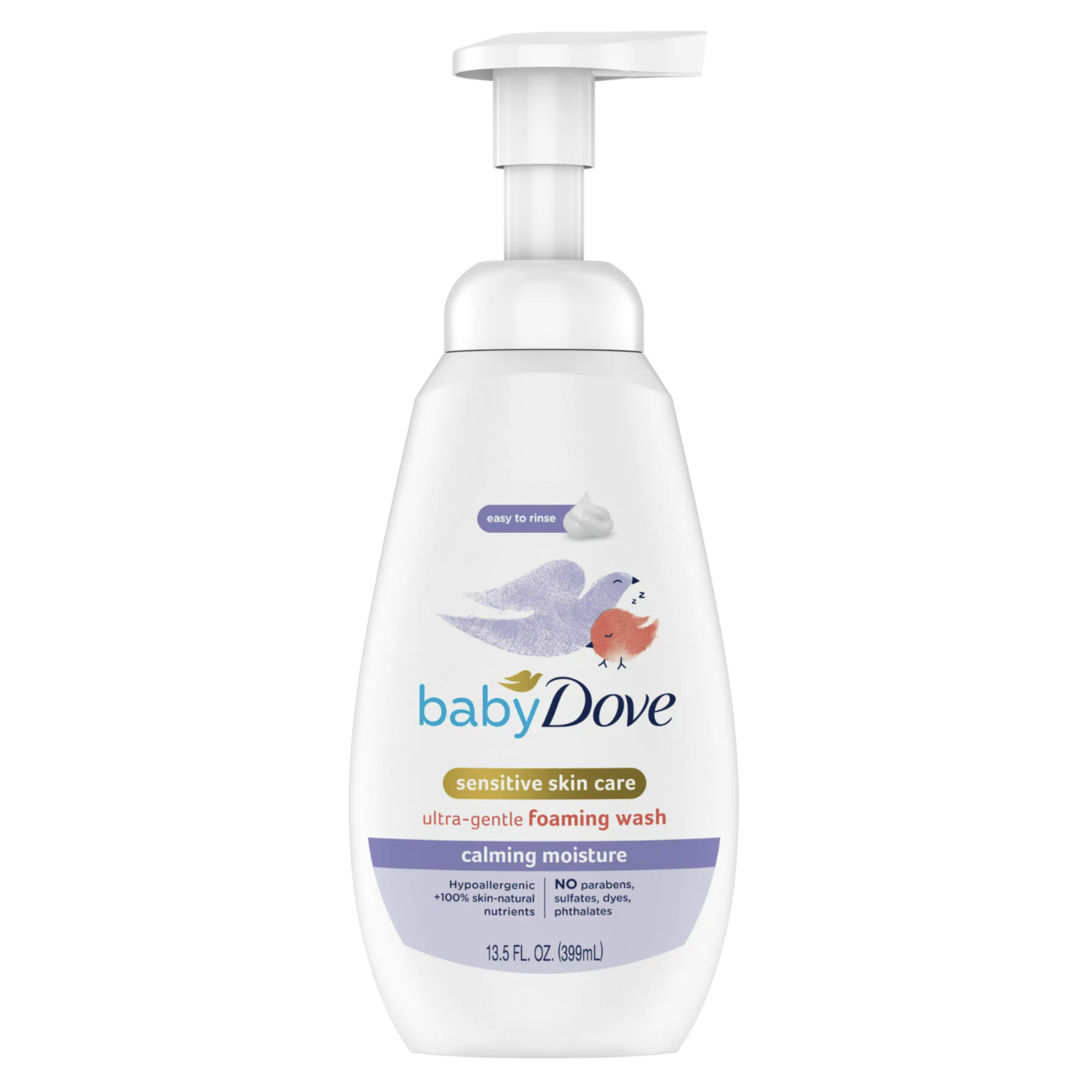 Baby dove sensitive skin care ultra gentle foaming wash calming moisture