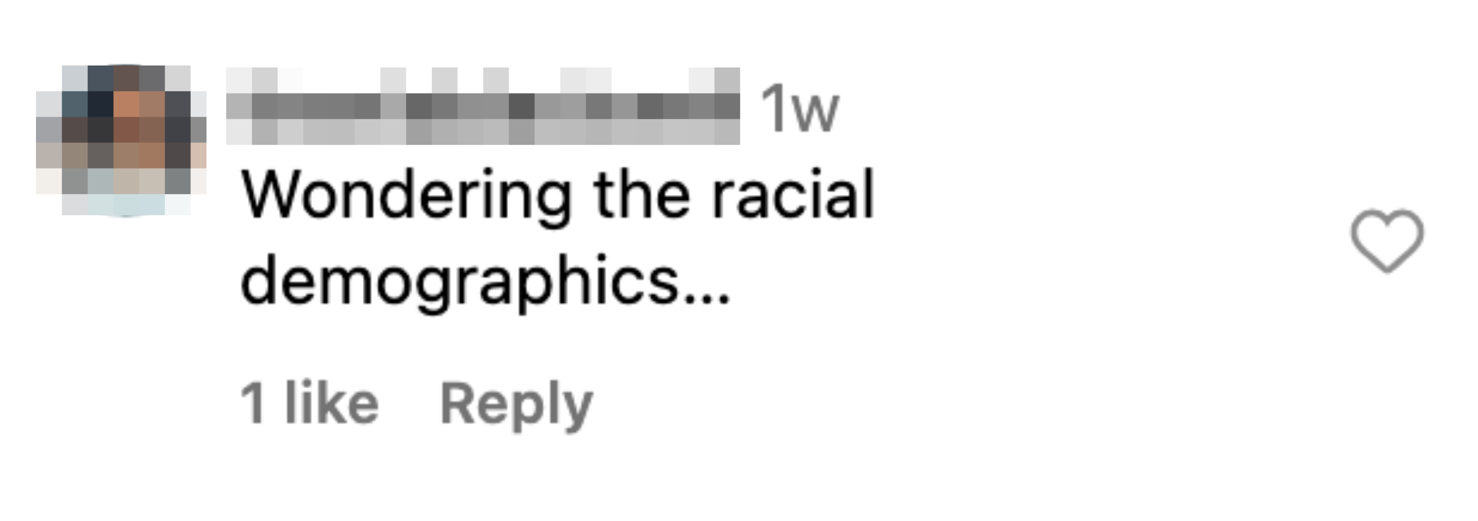 &quot;Wondering the racial demographics...&quot;
