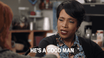 Barbara from &quot;Abbot Elementary&quot; saying, &quot;he&#x27;s a good man&quot;