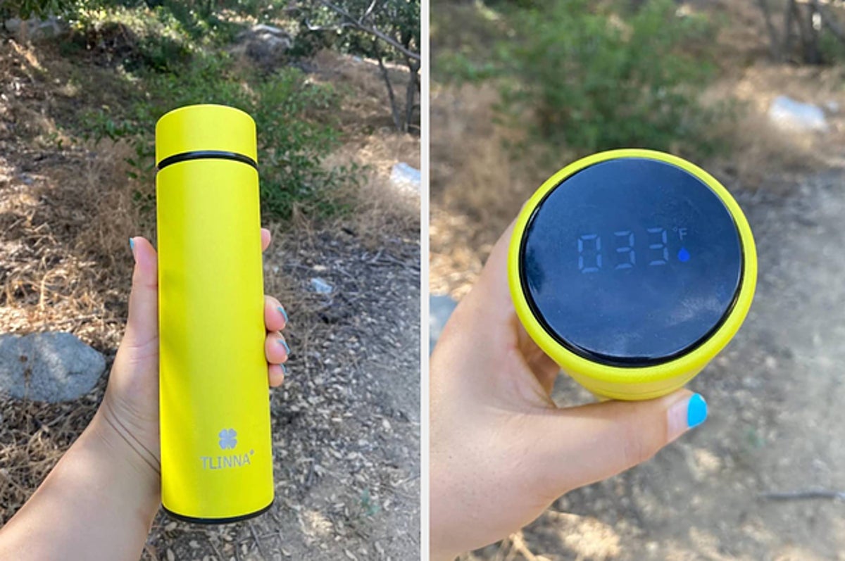 Glass Lined Thermos with Thermometer & Retriever.