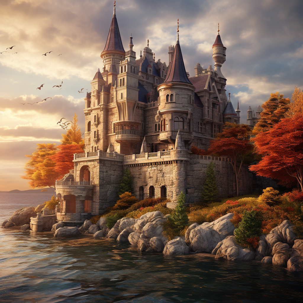 castle by the water