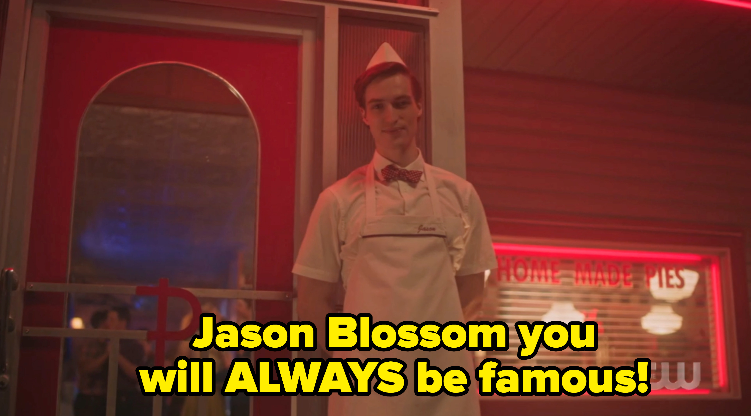 Jason Blossom with the caption you will always be famous