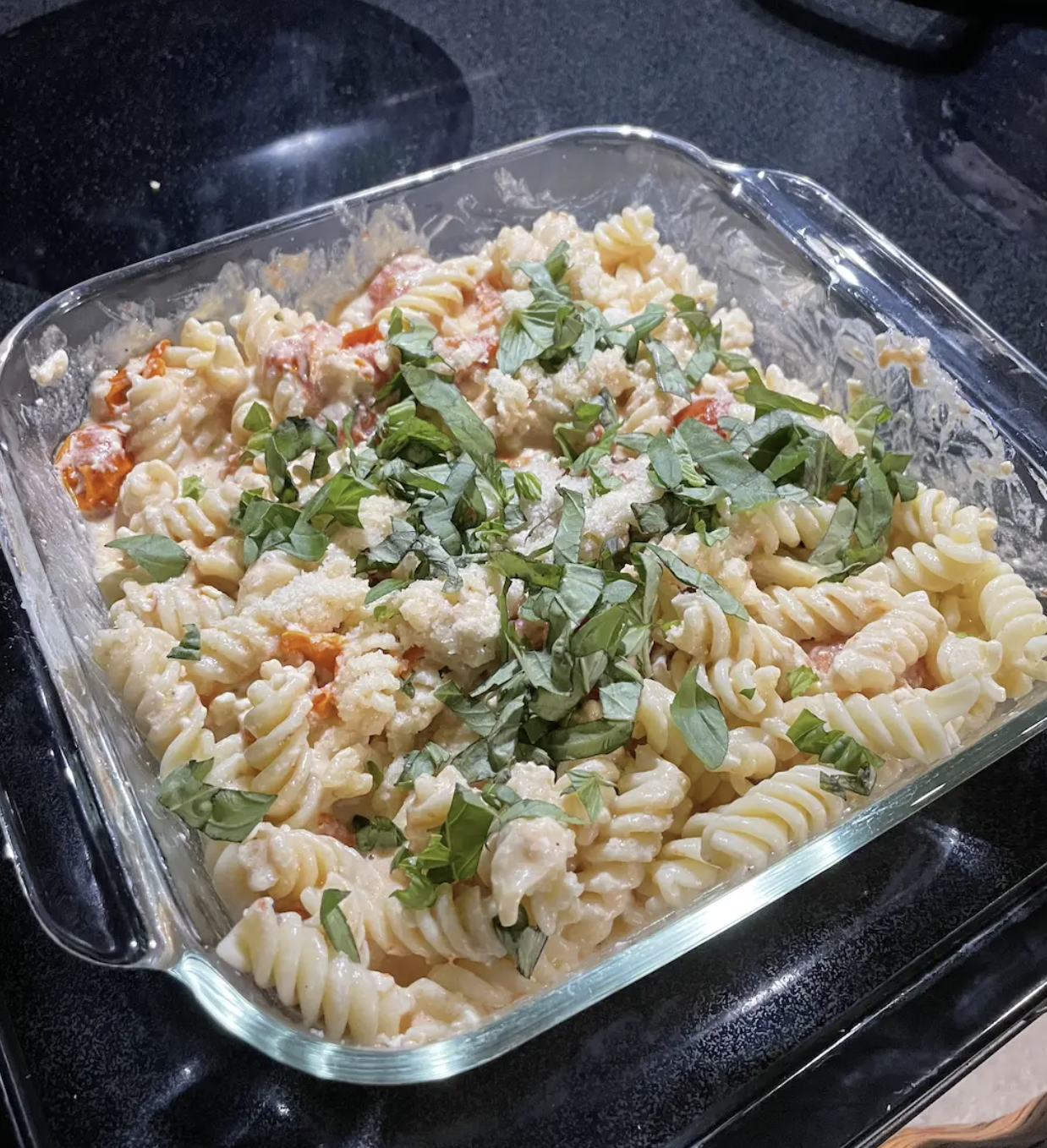 A pasta dish