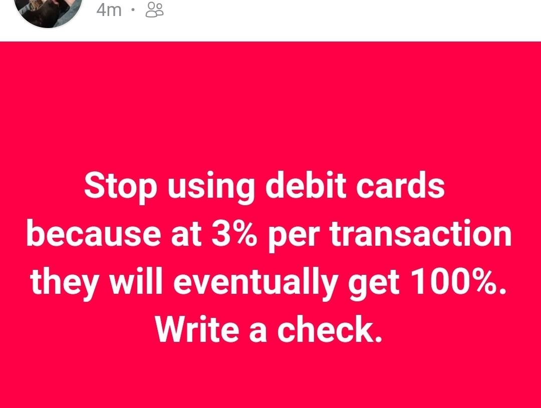 &quot;Write a check.&quot;
