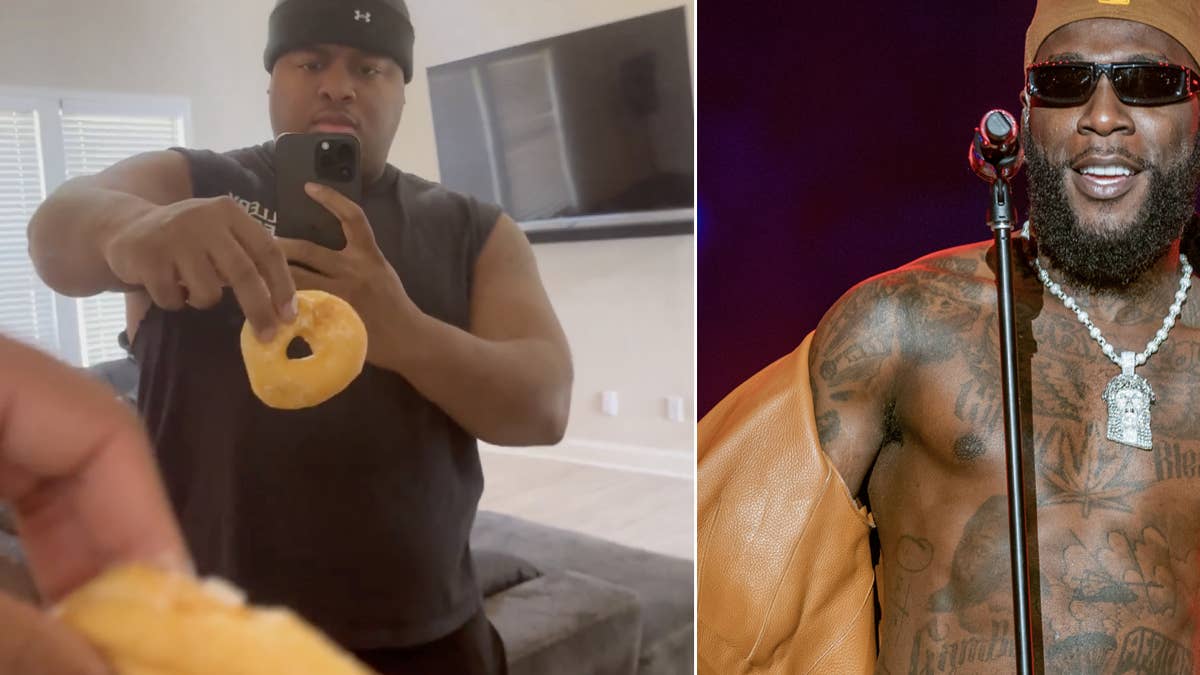 The Memphis rapper responded to the Afrobeats artist's remarks by taking matters into his own hands, posting an Instagram video in which he compared his body to an actual donut.