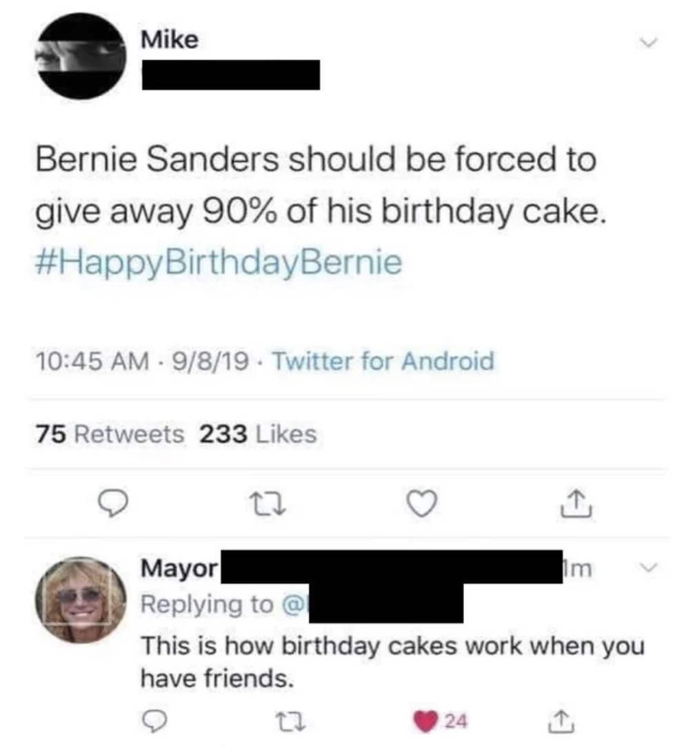 &quot;This is how birthday cakes work when you have friends.&quot;