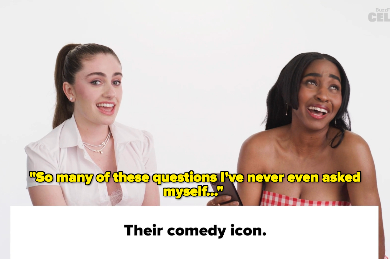 &quot;Their comedy icon&quot; question, and comment: &quot;So many of these questions I&#x27;ve never even asked myself&quot;