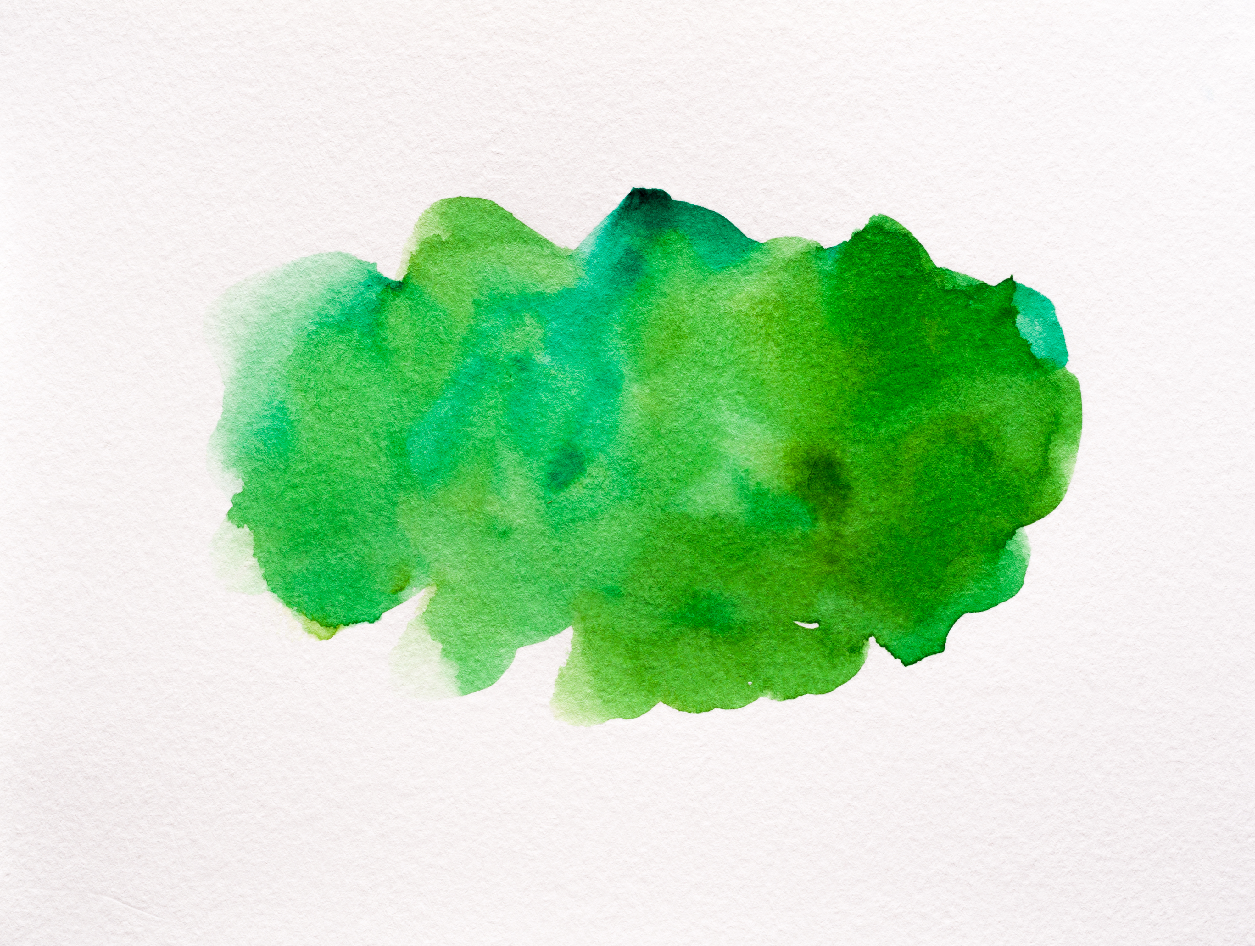 A greenish smear of color
