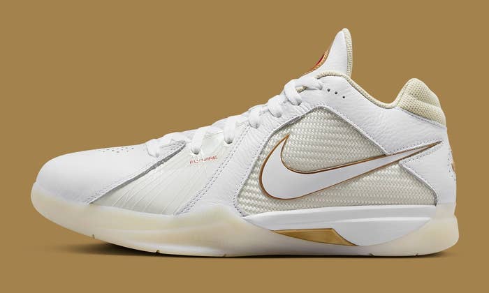 Nike KD 3 III White Gold Release Date DZ3009-100 Profile