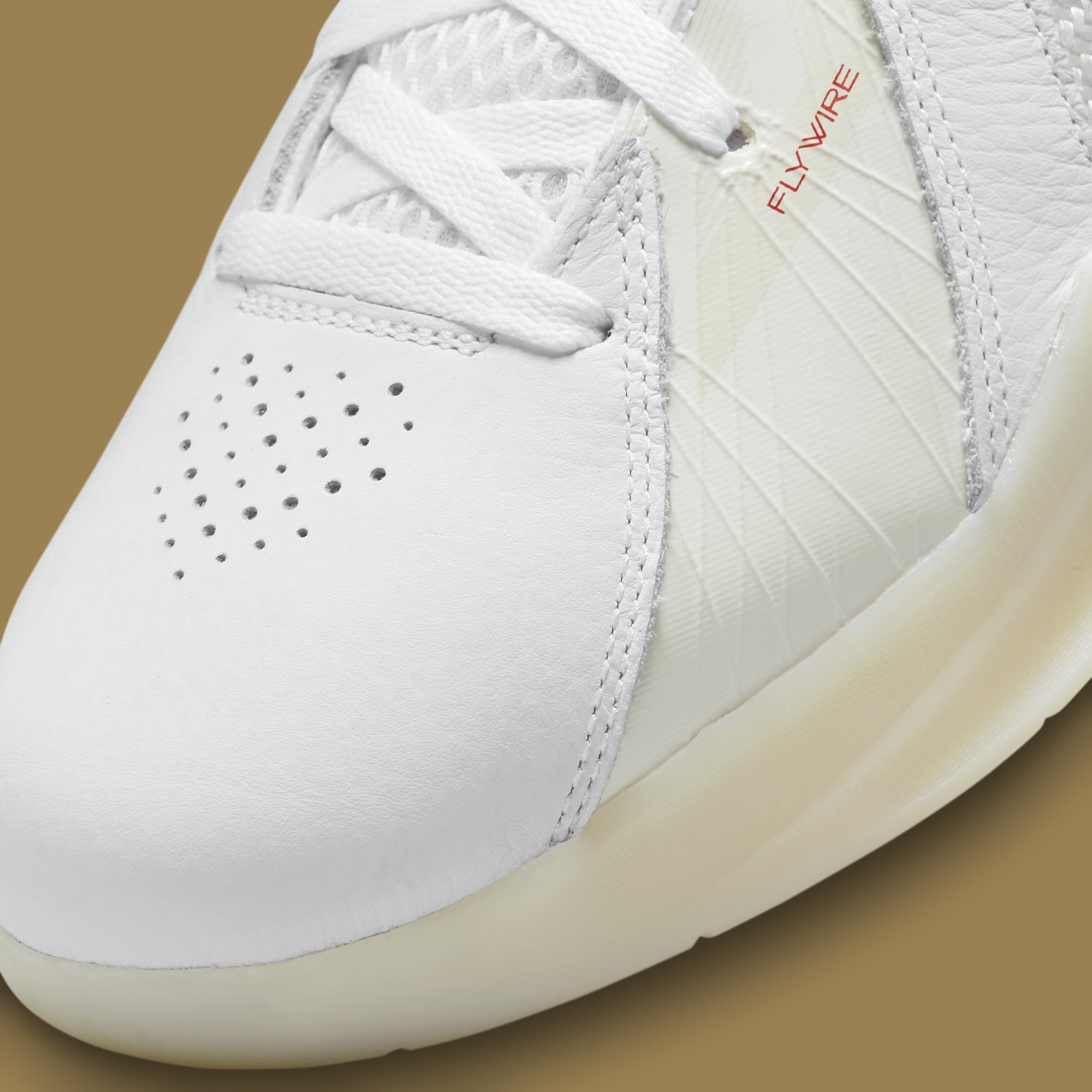 Nike KD 3 III White Gold Release Date DZ3009-100 Toe Detail