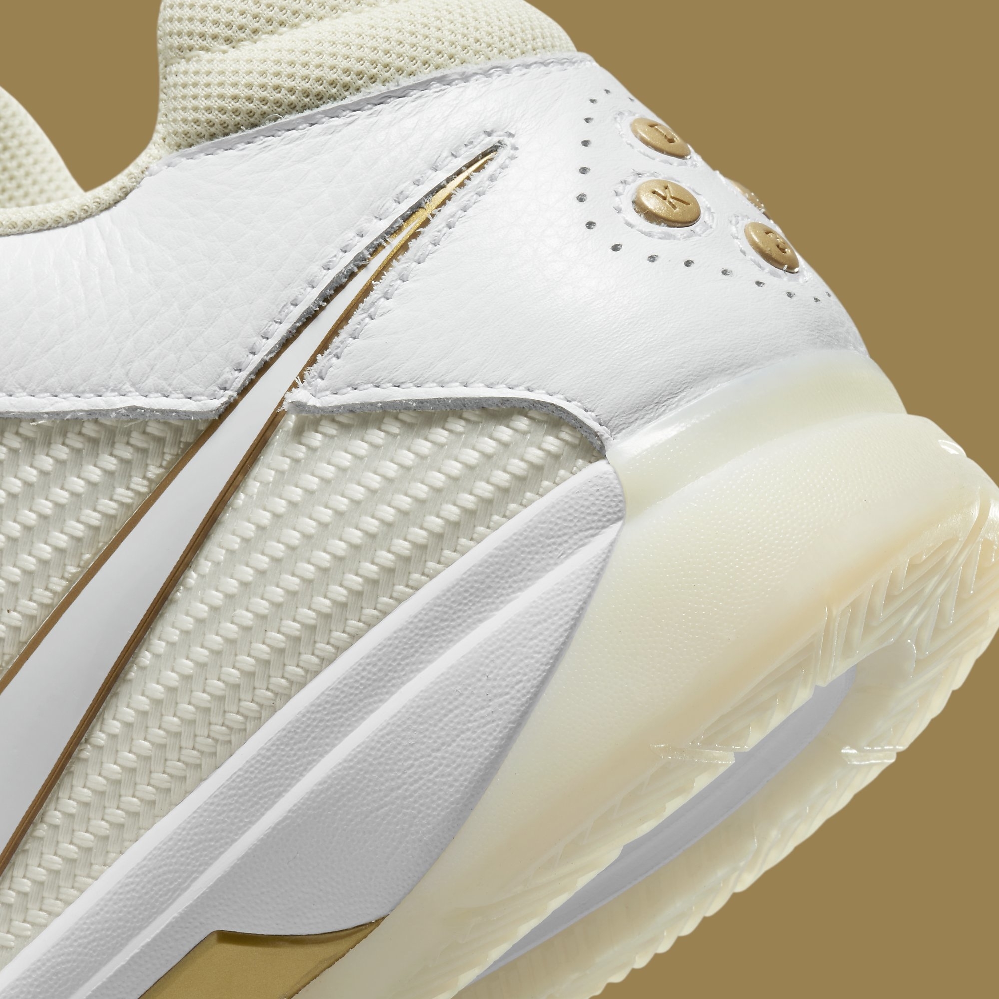 Nike KD 3 III White Gold Release Date DZ3009-100 Heel Detail